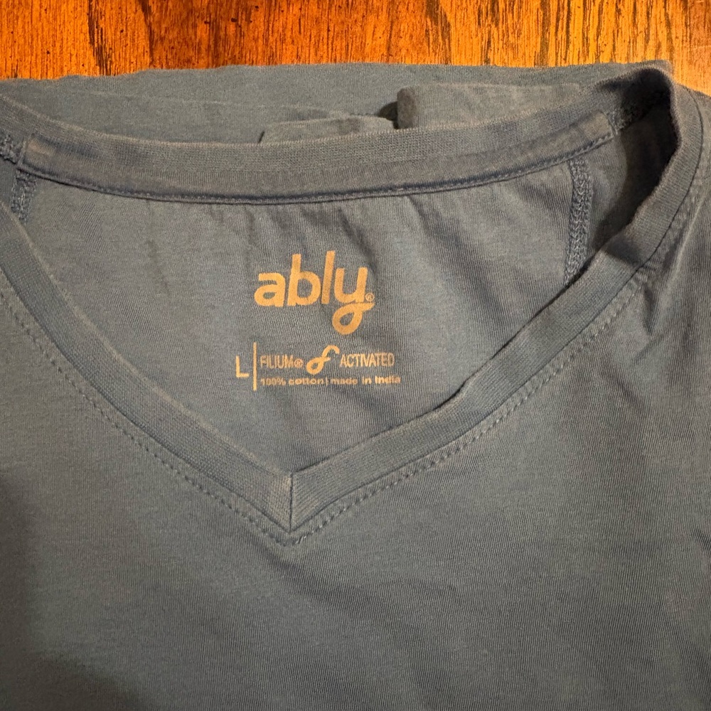 Ably Gray V-Neck T-Shirt - Picture 2 of 3